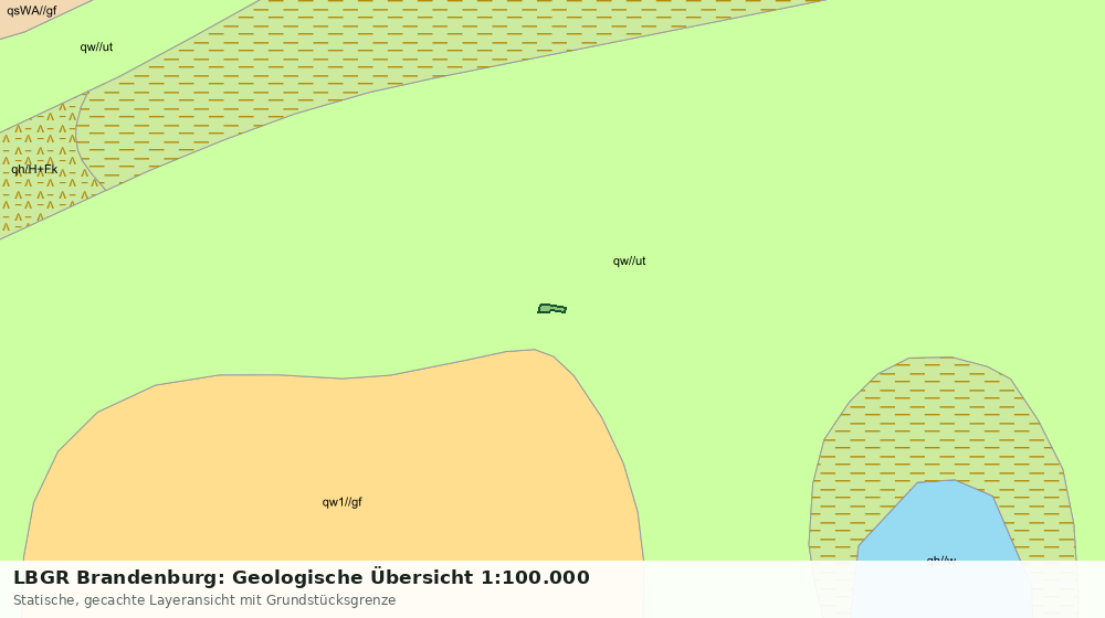 Statische Kartenansicht: LBGR Brandenburg: Geologische Übersicht 1:100.000