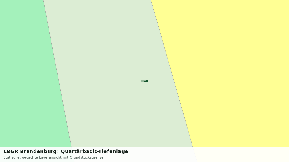 Statische Kartenansicht: LBGR Brandenburg: Quartärbasis-Tiefenlage