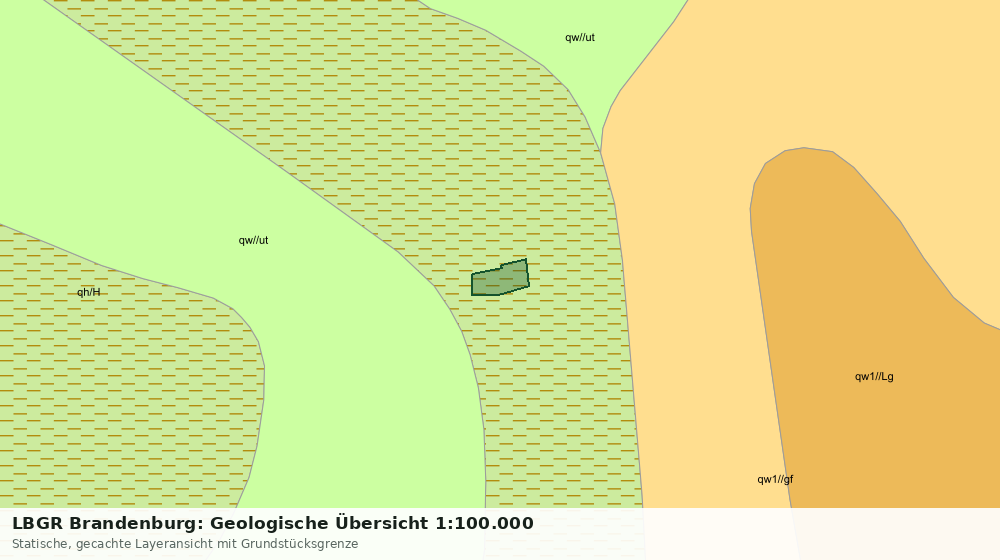 Statische Kartenansicht: LBGR Brandenburg: Geologische Übersicht 1:100.000