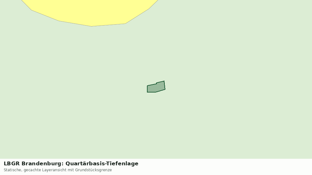 Statische Kartenansicht: LBGR Brandenburg: Quartärbasis-Tiefenlage
