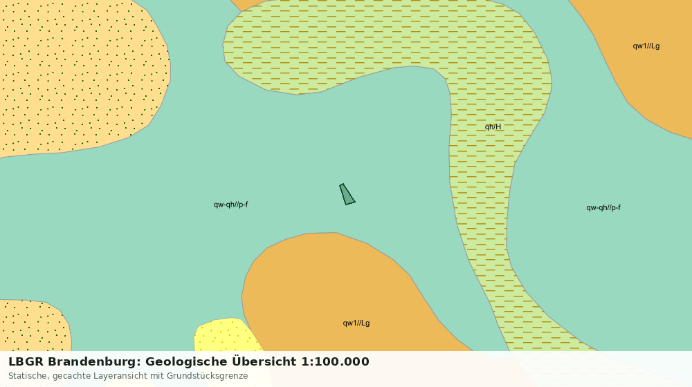 Statische Kartenansicht: LBGR Brandenburg: Geologische Übersicht 1:100.000