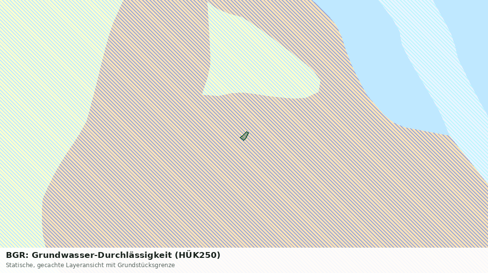 Statische Kartenansicht: BGR: Grundwasser-Durchlässigkeit (HÜK250)