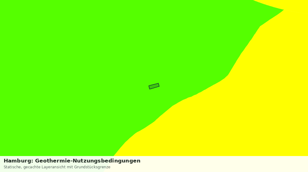 Statische Kartenansicht: Hamburg: Geothermie-Nutzungsbedingungen