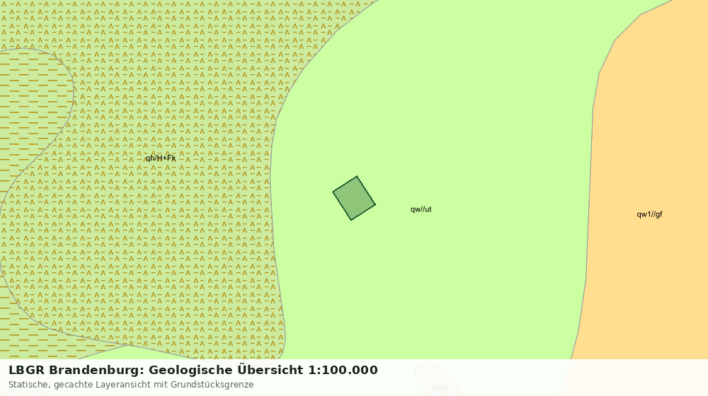 Statische Kartenansicht: LBGR Brandenburg: Geologische Übersicht 1:100.000