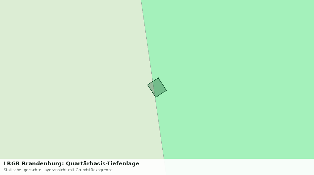 Statische Kartenansicht: LBGR Brandenburg: Quartärbasis-Tiefenlage