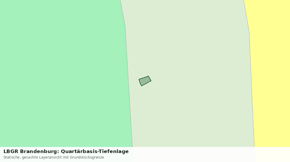 Statische Kartenansicht: LBGR Brandenburg: Quartärbasis-Tiefenlage
