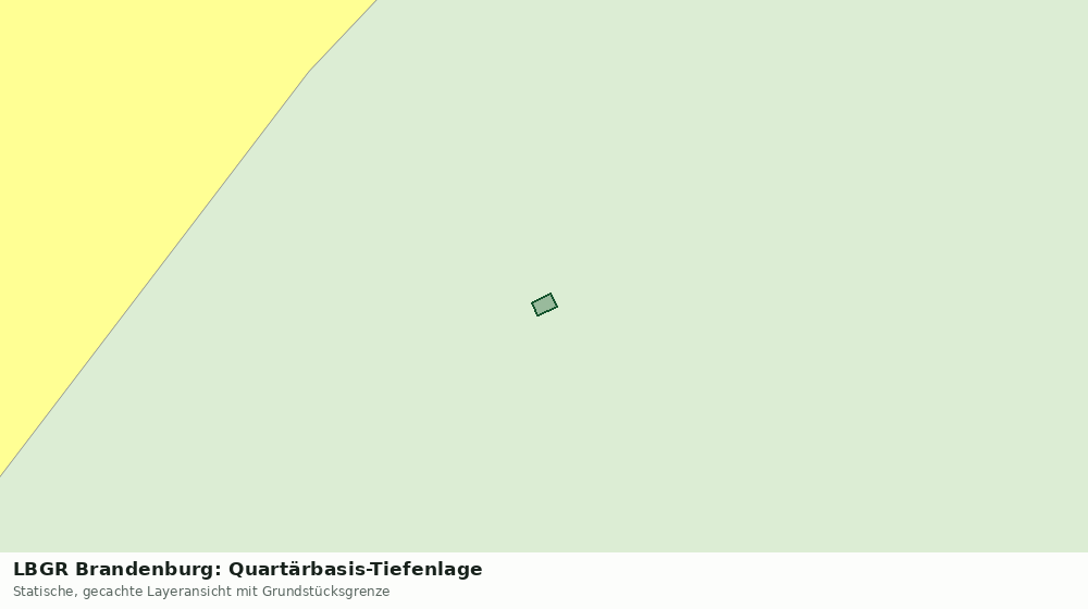 Statische Kartenansicht: LBGR Brandenburg: Quartärbasis-Tiefenlage