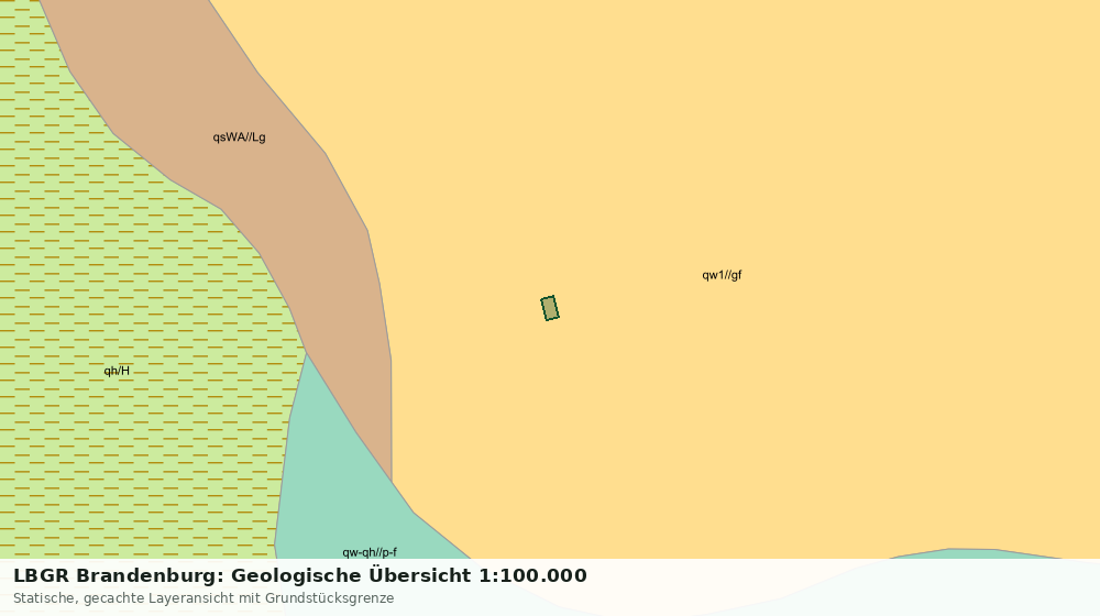 Statische Kartenansicht: LBGR Brandenburg: Geologische Übersicht 1:100.000
