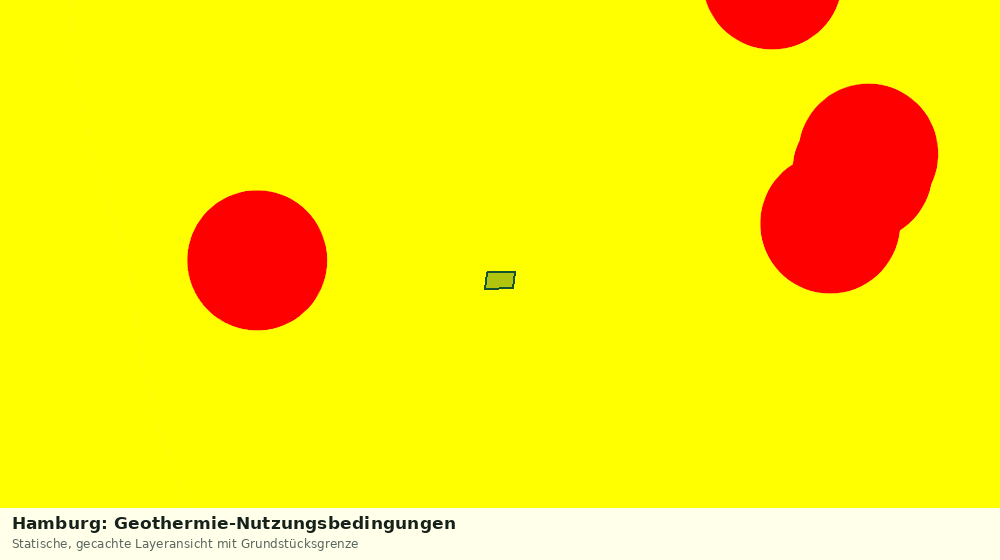 Statische Kartenansicht: Hamburg: Geothermie-Nutzungsbedingungen
