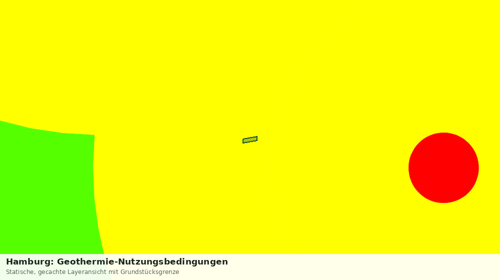 Statische Kartenansicht: Hamburg: Geothermie-Nutzungsbedingungen