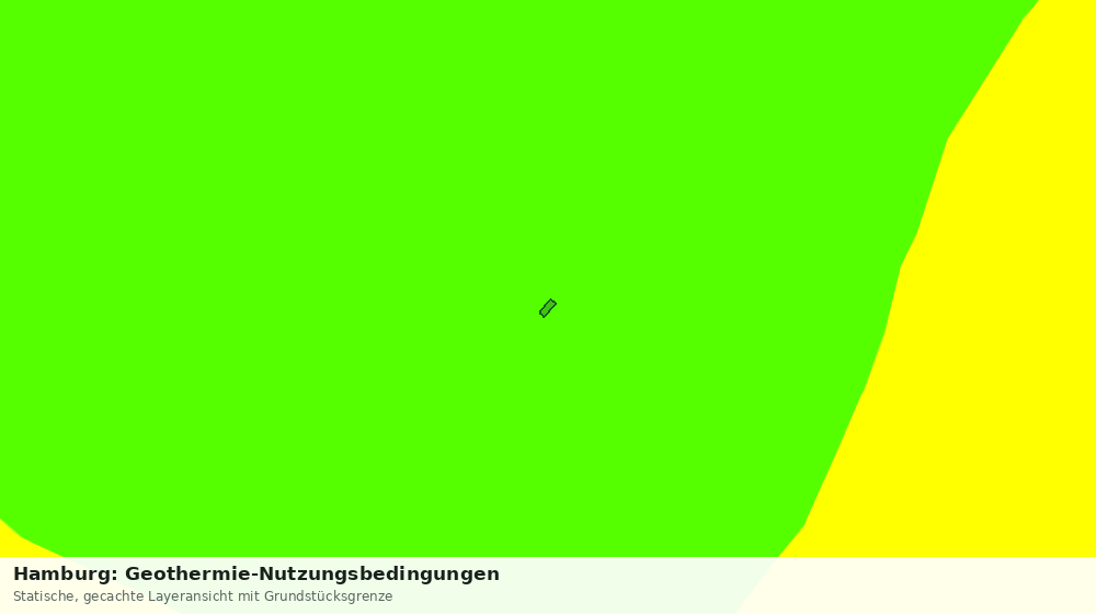 Statische Kartenansicht: Hamburg: Geothermie-Nutzungsbedingungen