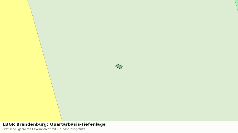 Statische Kartenansicht: LBGR Brandenburg: Quartärbasis-Tiefenlage