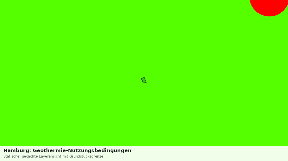 Statische Kartenansicht: Hamburg: Geothermie-Nutzungsbedingungen