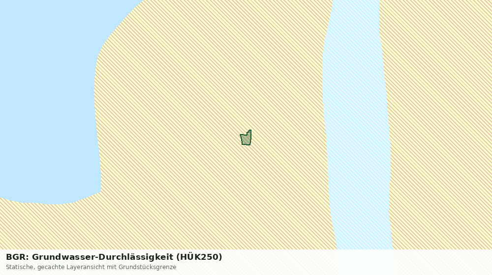 Statische Kartenansicht: BGR: Grundwasser-Durchlässigkeit (HÜK250)