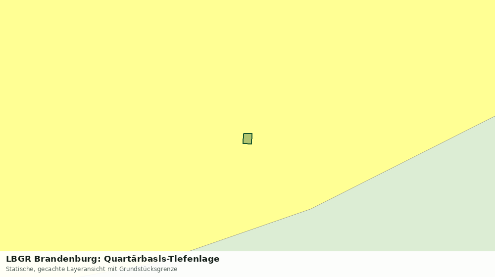 Statische Kartenansicht: LBGR Brandenburg: Quartärbasis-Tiefenlage