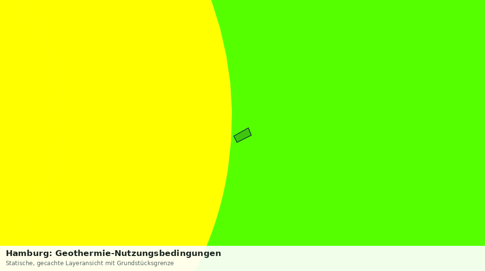 Statische Kartenansicht: Hamburg: Geothermie-Nutzungsbedingungen