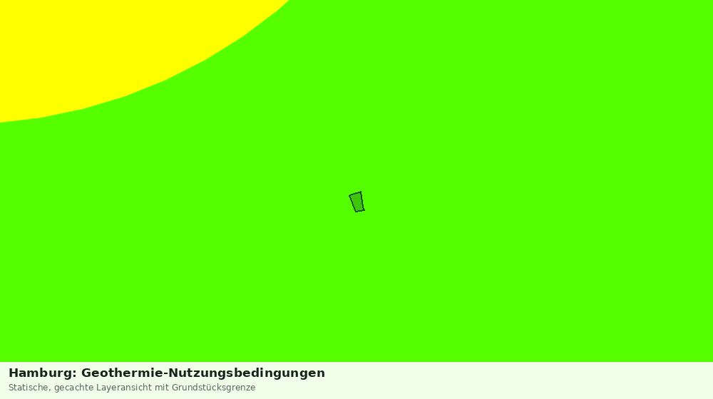Statische Kartenansicht: Hamburg: Geothermie-Nutzungsbedingungen