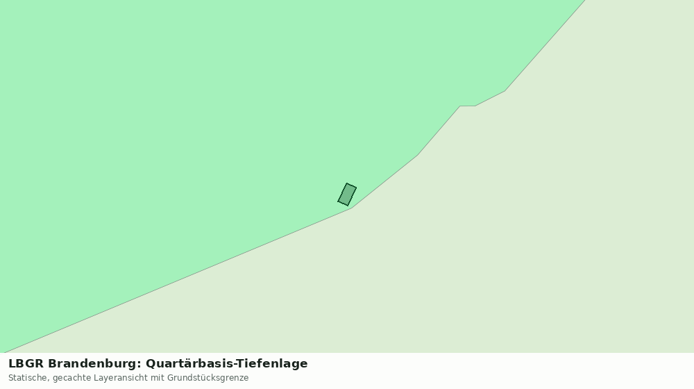 Statische Kartenansicht: LBGR Brandenburg: Quartärbasis-Tiefenlage