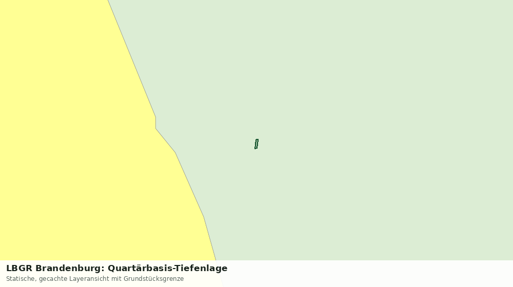 Statische Kartenansicht: LBGR Brandenburg: Quartärbasis-Tiefenlage