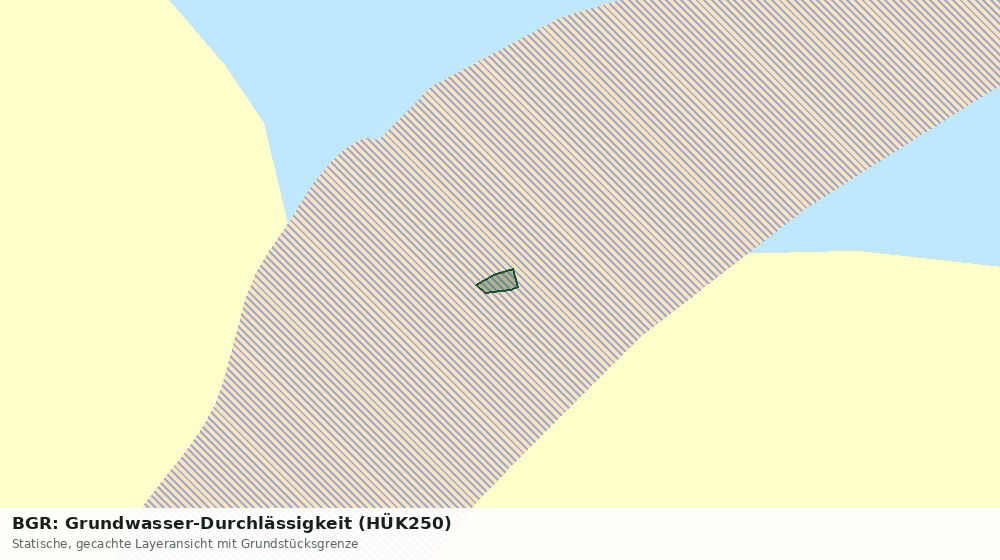 Statische Kartenansicht: BGR: Grundwasser-Durchlässigkeit (HÜK250)