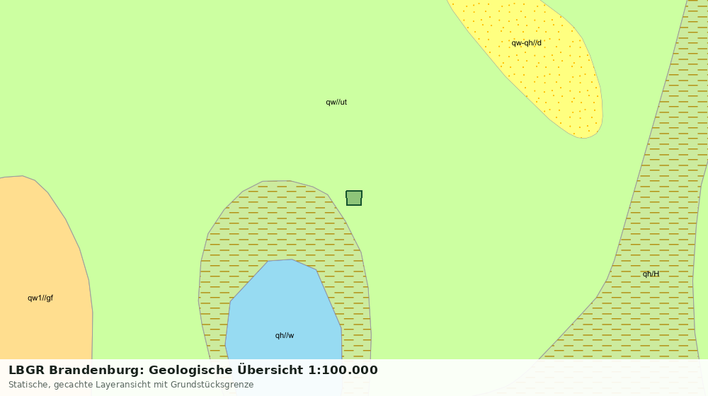 Statische Kartenansicht: LBGR Brandenburg: Geologische Übersicht 1:100.000