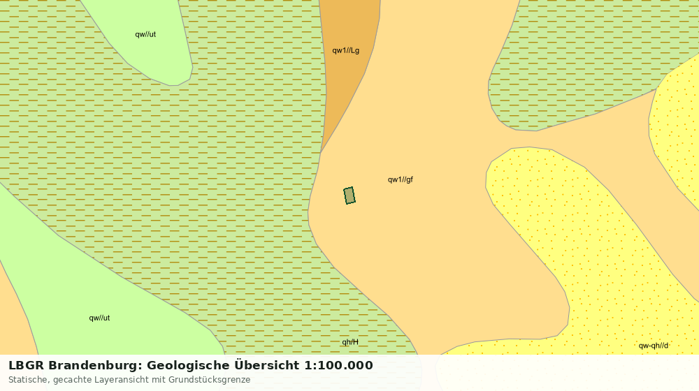 Statische Kartenansicht: LBGR Brandenburg: Geologische Übersicht 1:100.000