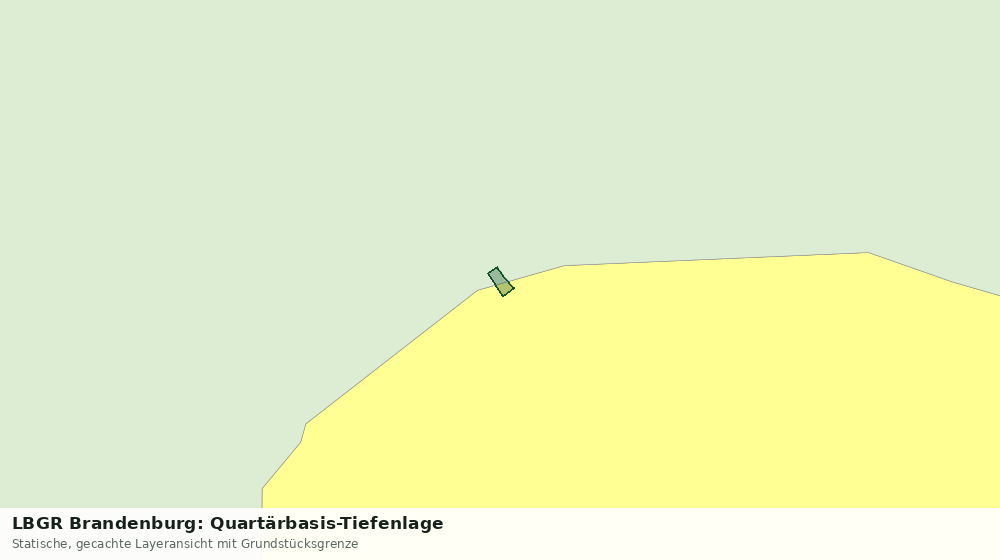 Statische Kartenansicht: LBGR Brandenburg: Quartärbasis-Tiefenlage
