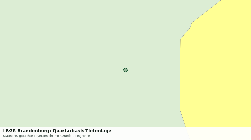 Statische Kartenansicht: LBGR Brandenburg: Quartärbasis-Tiefenlage