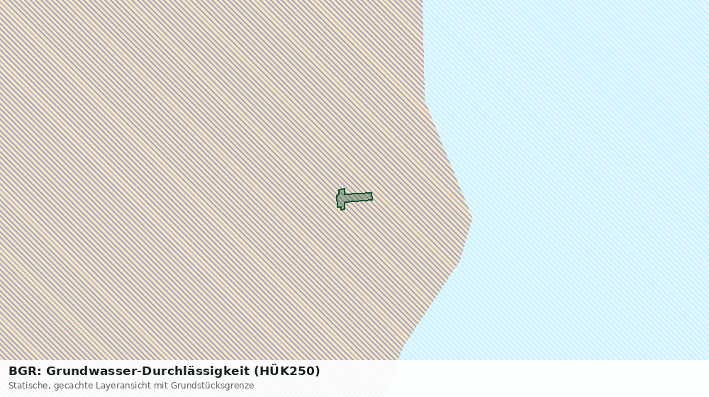 Statische Kartenansicht: BGR: Grundwasser-Durchlässigkeit (HÜK250)