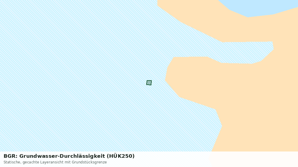 Statische Kartenansicht: BGR: Grundwasser-Durchlässigkeit (HÜK250)
