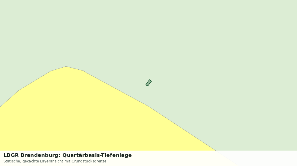 Statische Kartenansicht: LBGR Brandenburg: Quartärbasis-Tiefenlage