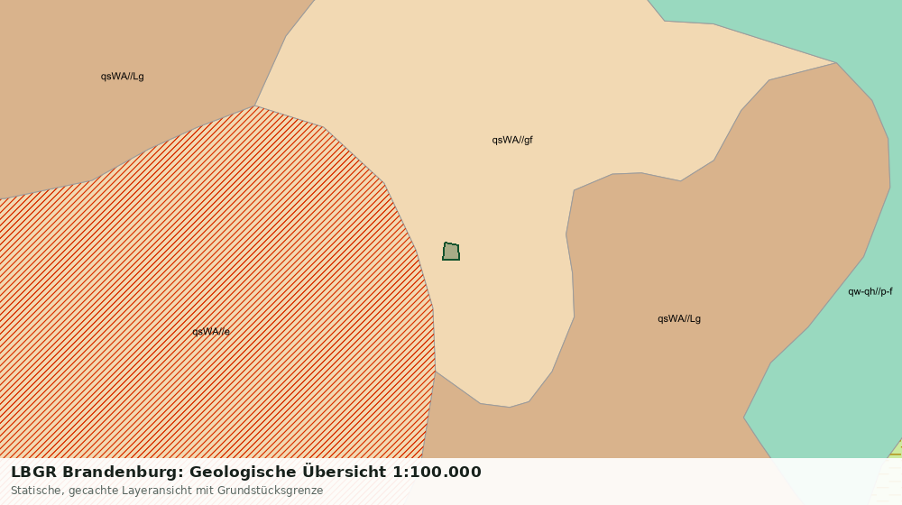Statische Kartenansicht: LBGR Brandenburg: Geologische Übersicht 1:100.000