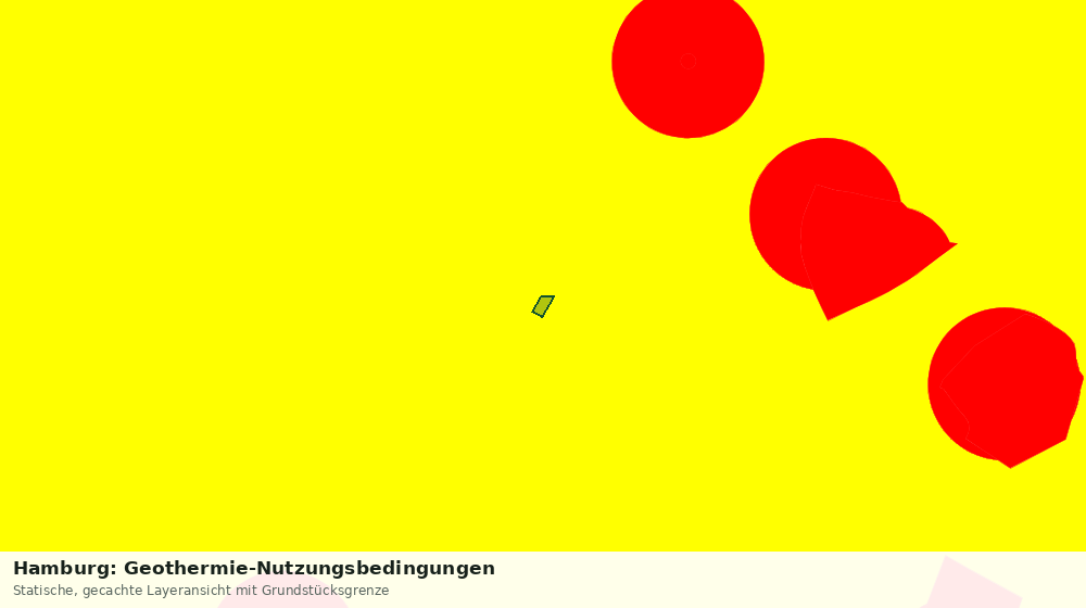 Statische Kartenansicht: Hamburg: Geothermie-Nutzungsbedingungen