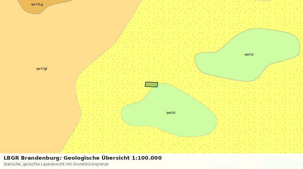 Statische Kartenansicht: LBGR Brandenburg: Geologische Übersicht 1:100.000