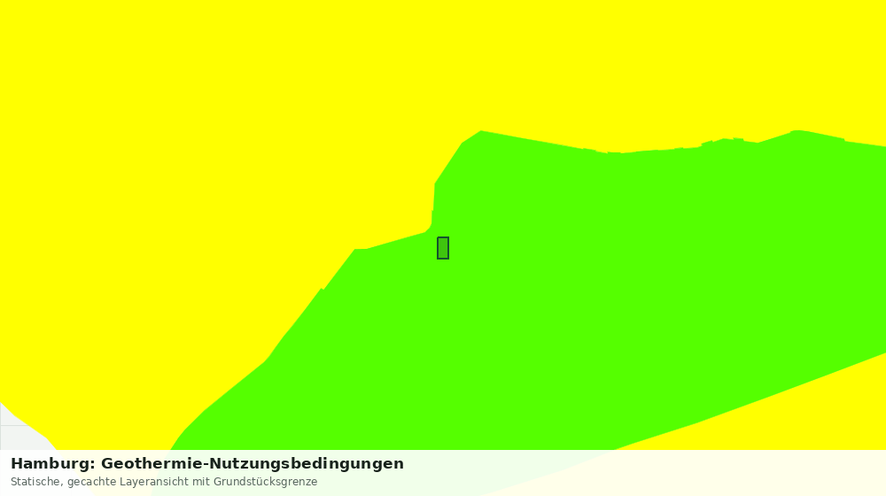 Statische Kartenansicht: Hamburg: Geothermie-Nutzungsbedingungen