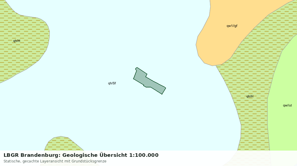 Statische Kartenansicht: LBGR Brandenburg: Geologische Übersicht 1:100.000