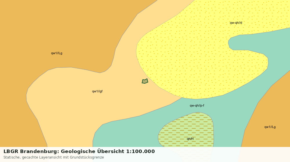 Statische Kartenansicht: LBGR Brandenburg: Geologische Übersicht 1:100.000