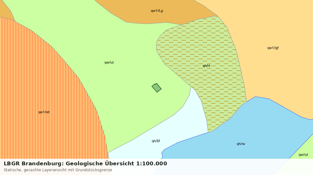 Statische Kartenansicht: LBGR Brandenburg: Geologische Übersicht 1:100.000