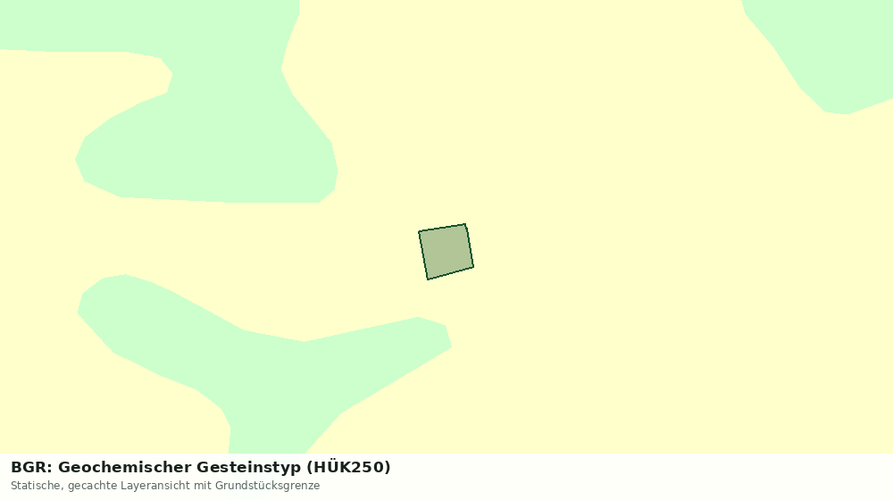 Statische Kartenansicht: BGR: Geochemischer Gesteinstyp (HÜK250)