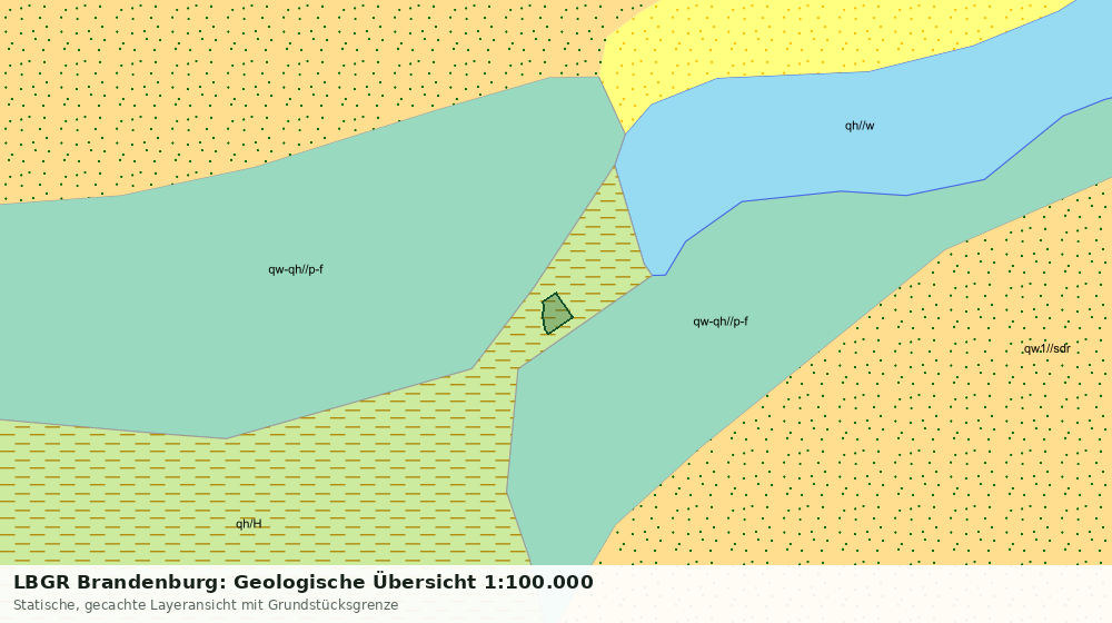 Statische Kartenansicht: LBGR Brandenburg: Geologische Übersicht 1:100.000