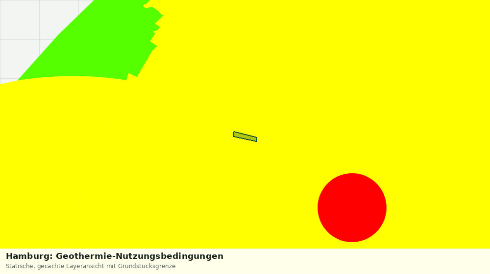 Statische Kartenansicht: Hamburg: Geothermie-Nutzungsbedingungen