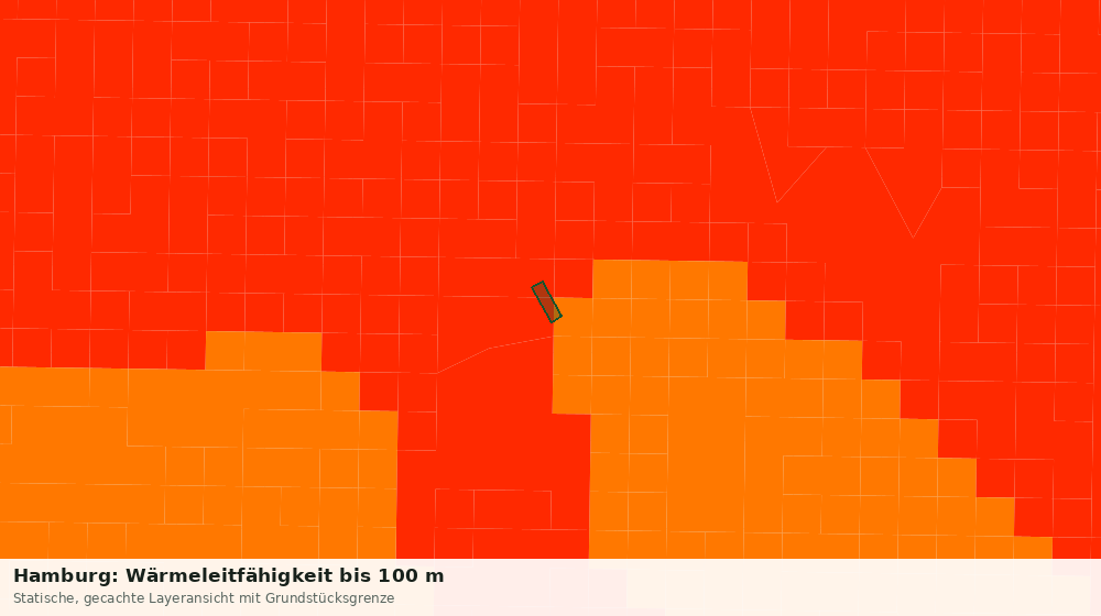 Statische Kartenansicht: Hamburg: Wärmeleitfähigkeit bis 100 m