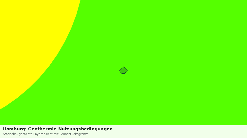 Statische Kartenansicht: Hamburg: Geothermie-Nutzungsbedingungen