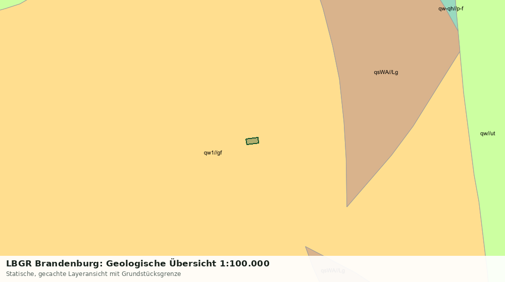 Statische Kartenansicht: LBGR Brandenburg: Geologische Übersicht 1:100.000