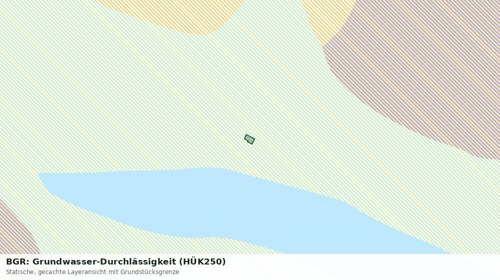 Statische Kartenansicht: BGR: Grundwasser-Durchlässigkeit (HÜK250)