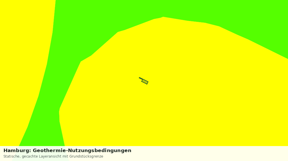 Statische Kartenansicht: Hamburg: Geothermie-Nutzungsbedingungen