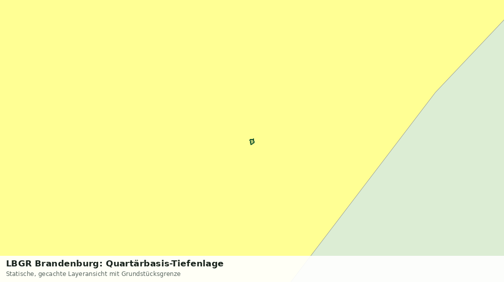 Statische Kartenansicht: LBGR Brandenburg: Quartärbasis-Tiefenlage