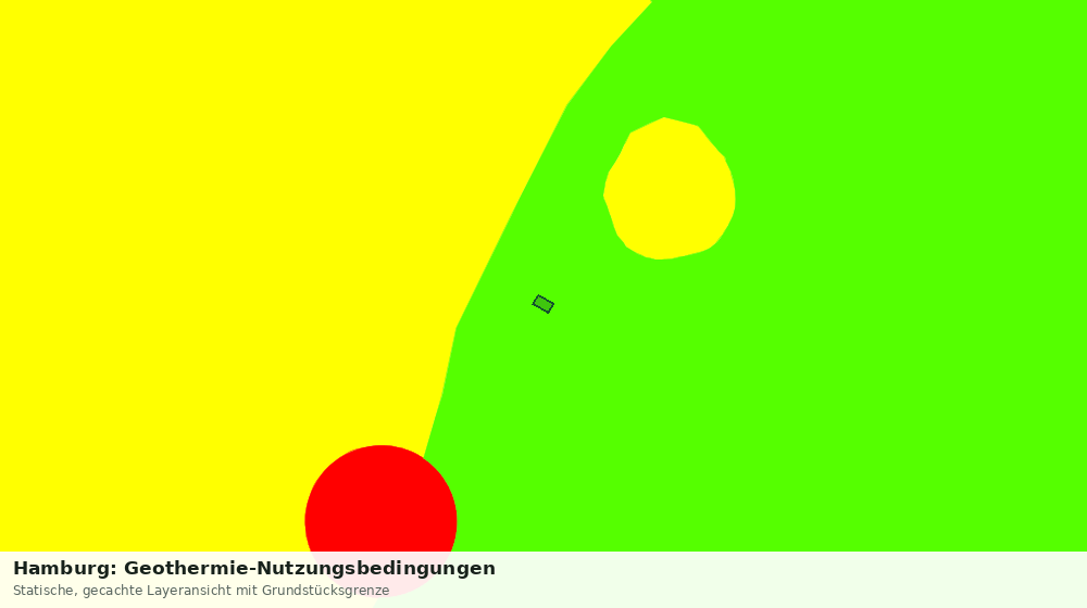 Statische Kartenansicht: Hamburg: Geothermie-Nutzungsbedingungen
