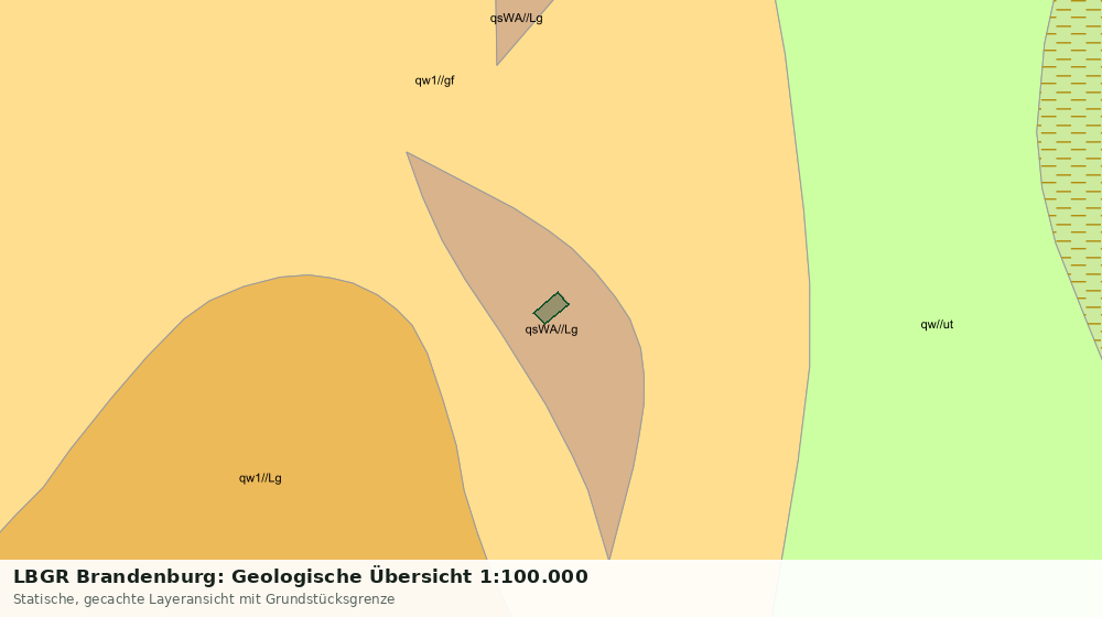 Statische Kartenansicht: LBGR Brandenburg: Geologische Übersicht 1:100.000