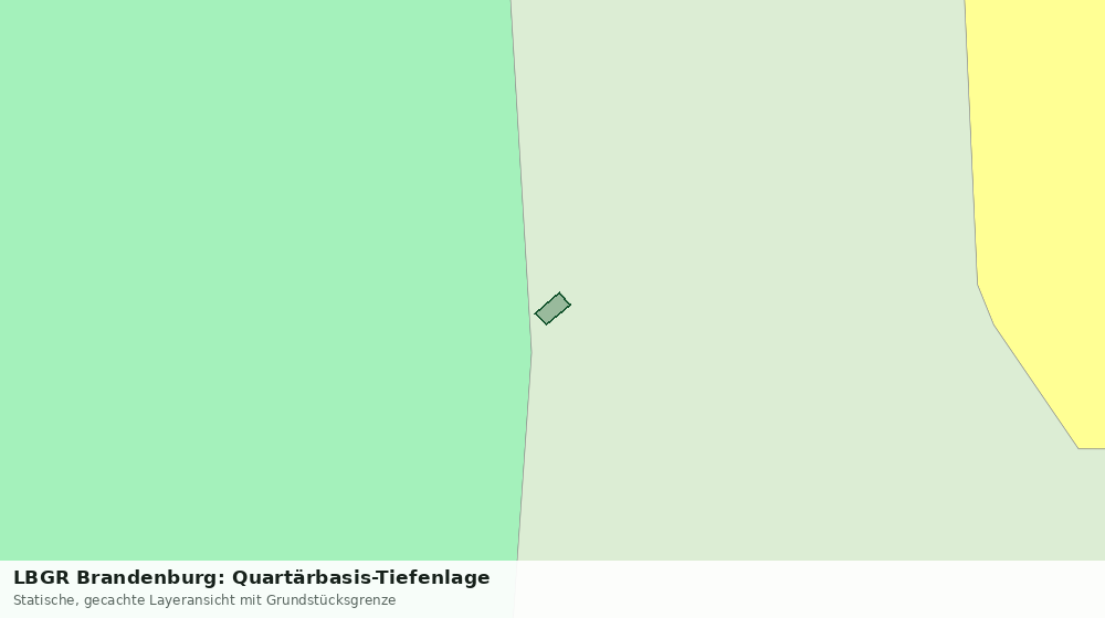 Statische Kartenansicht: LBGR Brandenburg: Quartärbasis-Tiefenlage